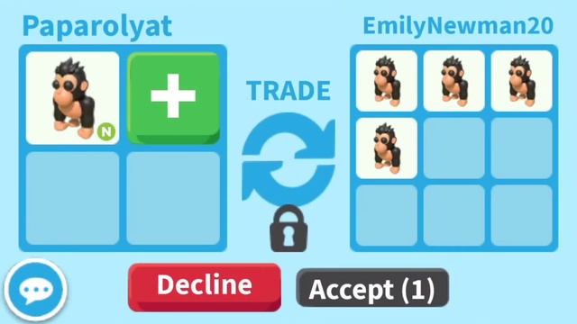 NEON GORILLA Trade + Flex = 🤷🙈🤬 in Adopt Me! on Roblox смотреть онлайн