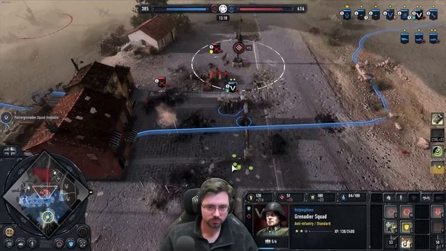 Hans(WEHR) vs ToiletGuy(US) - 1v1 - Company of Heroes 3 смотреть онлайн