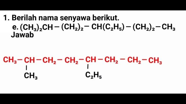 1. Berilah nama senyawa berikut: e. (Tata Nama Alkana) Hidrokarbon dan Minyak Bumi Kunci Jawaban L смотреть онлайн