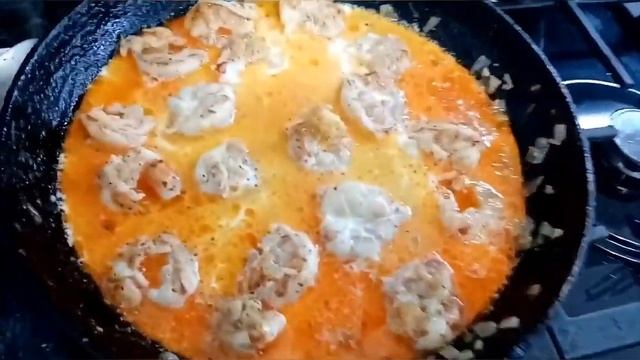 Паста с креветками смотреть онлайн