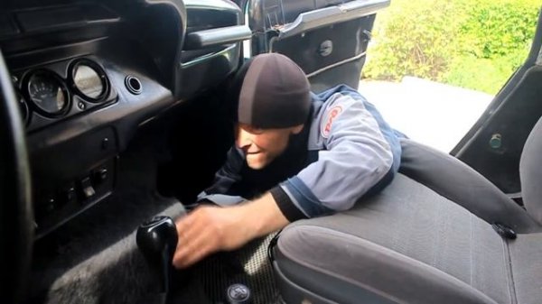 Печка радиатора. УАЗ ХАНТЕР. установлена.