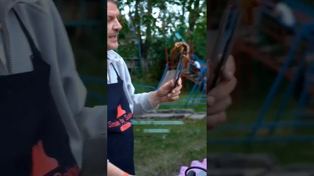 Говяжья грудинка после 16часов копчения. смотреть онлайн