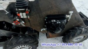 Самодельный минипогрузчик на гидроходу UT-20. Установка гидравлики.