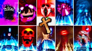 Дорс Крест на всех новых секретных монстрах глюков и всех других сущностях [Роблокс]