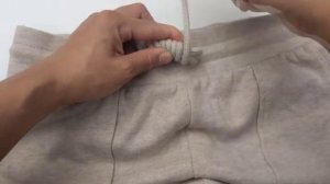 Как завязать красивый узел на штанах?