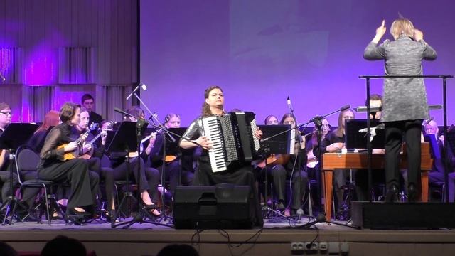 "Очи чёрные" в обр. Р. Вюртнера Исп. ОРНИ студентов НГК, солистка Анастасия Петроченко (аккордеон)
