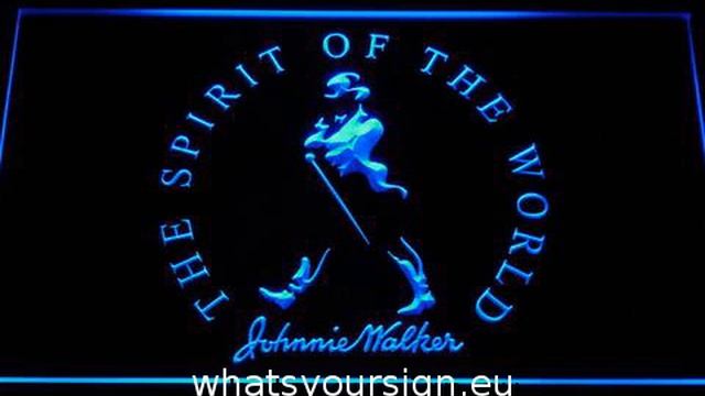 Johnnie Walker The Spirit Of The World LED Neon Sign