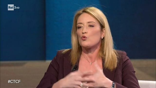 La Presidente del Parlamento Europeo Roberta Metsola - Che Tempo Che Fa 30/01/2022 смотреть онлайн