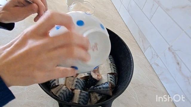 Скумбрия ең дәмді оңай рецепт #балық #рыба #рецепты смотреть онлайн