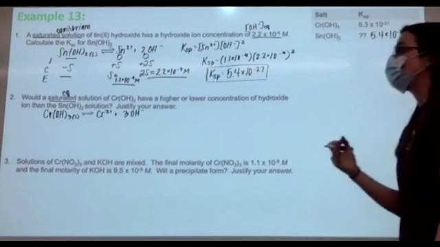 8.6 & 8.7 Examples Part 2: Solubility and Precipitation смотреть онлайн