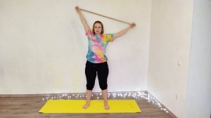 Упражнения с гимнастической палкой / Профилактика остеохондроза / Подвижные суставы / Осанка