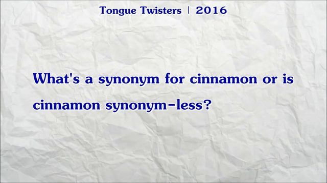 #540 | What's a Synonym for Cinnamon or is Cinnamon Synonym-less? смотреть онлайн