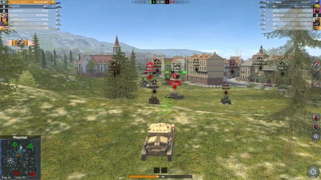 Разнос на Semovente M41 (Tanks Blitz) смотреть онлайн