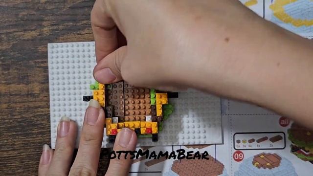 Super Delicious Hamburger Block Model From Temu