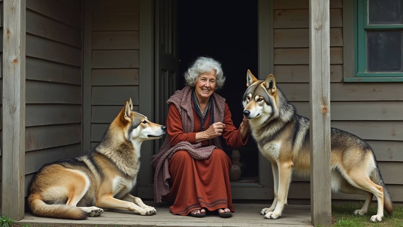 Однажды пожилая женщина приютила у себя стаю волков. Вот что произошло дальше!