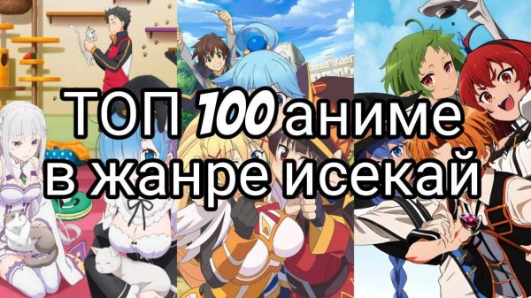 Топ 100 аниме в жанре исекай | Часть 1