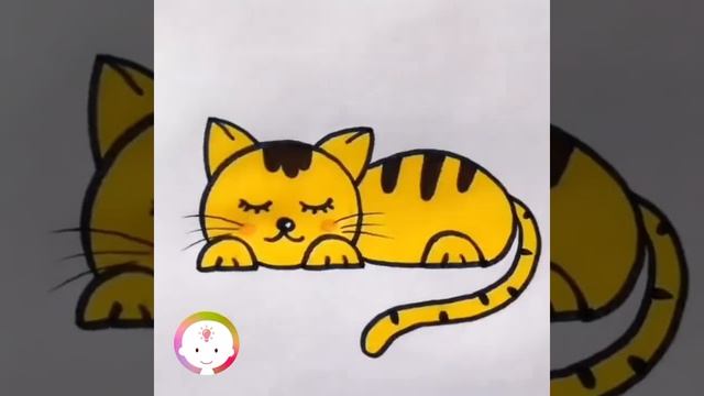 как рисовать милого котика и других....