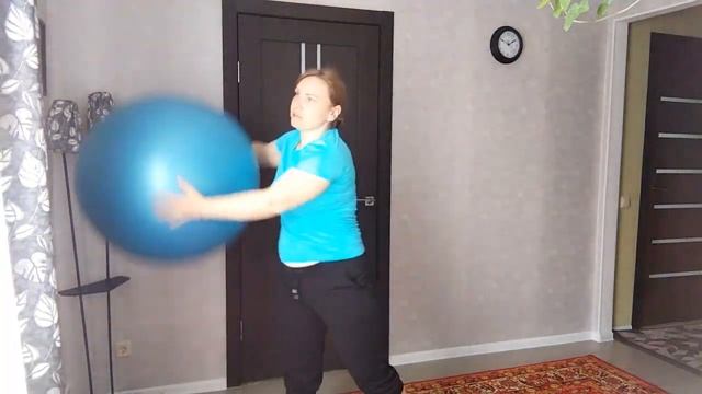 Упражнения с фитболом стоя смотреть онлайн