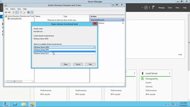 how to raise domain functional level in windows server 2012 смотреть онлайн