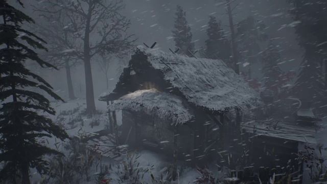 Исследуйте таинственный замок: Жуткий вой ветра и леденящие душу звуки снежной бури смотреть онлайн