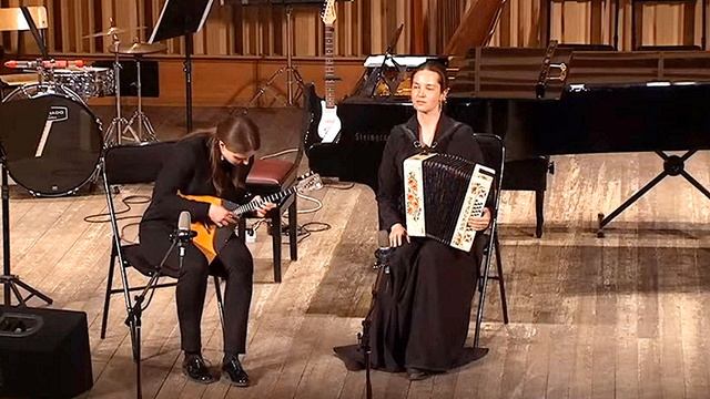 "Осетинская фантазия" София Рослякова (гармонь) и Екатерина Васильева (балалайка) Новосибирск