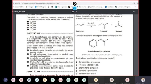 Aula de Química 3º Ano - 24 de Setembro - ENEM смотреть онлайн