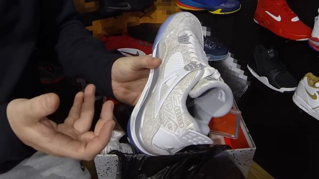 Air Jordan IV Laser Unboxing смотреть онлайн