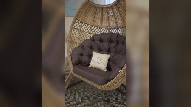 Подвесное кресло из искусственного ротанга Гайс от фабрики плетеной мебели Malacca #home #homemade