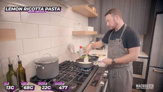 High-Protein Lemon Ricotta Pasta with Arugula Recipe смотреть онлайн