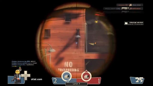 Team Fortress 2 Sniper Game Play with Kadirizmastar TF2 смотреть онлайн