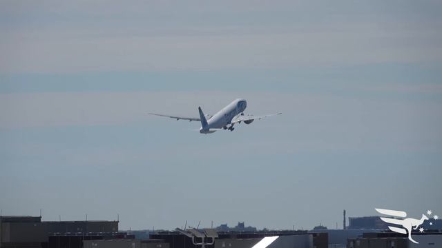 Приземление самолетов в аэропорту New York JFK Airport US