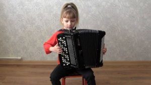 Баянистка Алёна КЛИВИТЕНКО, 8 лет, I тур VI Всероссийского конкурса "Югория-2020"  2 место