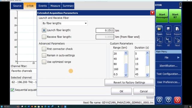 DWDM OTDR Setup And Troubleshooting