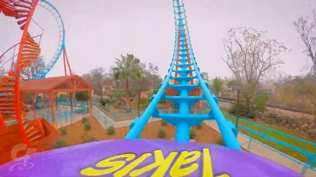 Boomerang horizon leveled front seat on-ride 4K POV Six Flags Fiesta Texas смотреть онлайн