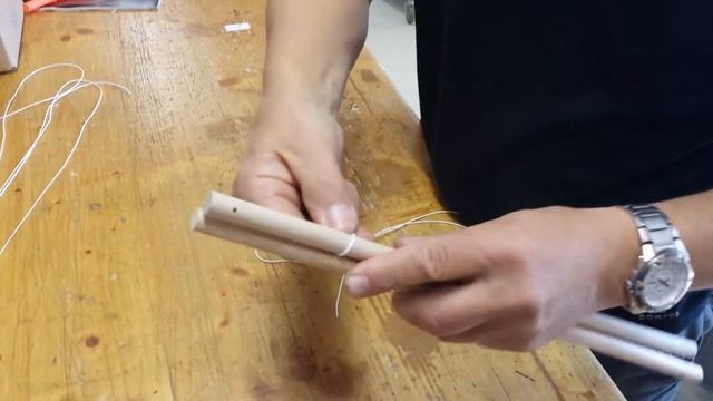 Montage ficelle autour baguettes смотреть онлайн