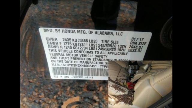 5FRYD3H5XHB008451 ACURA MDX 2017 смотреть онлайн