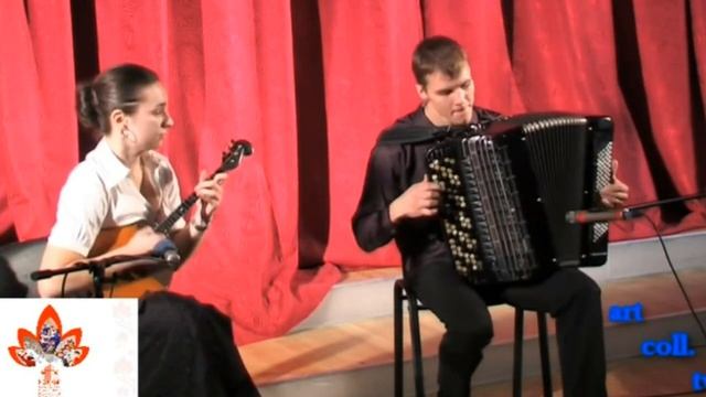 "Валенки" Дуэт "Парафраз" Баянист Артём Павлов и домристка Евгения Новакович Новосибирск