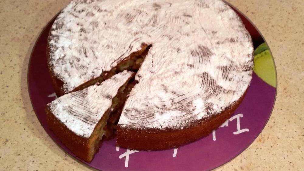 Пирог яблочный заливной смотреть онлайн