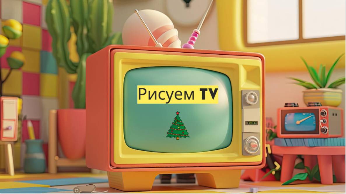 Маленькие художники: Рисуем телевизор - Детский образовательный мультфильм смотреть онлайн