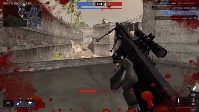 Team Deathmatch / Secure Point / Front Line / Capture The Flag Ironsight Gameplay DSR-1 Sniper Rifl смотреть онлайн