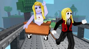 Мне надо довести Лизу до финиша! Роблокс Вытащи друга 2 игрока