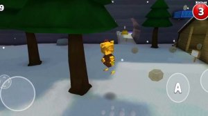 игра про медведя нахожу все стикеры в зимнем беоме