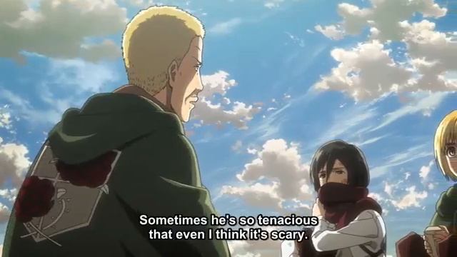 Attack On Titan Season 2 Episode 8 // Hannes Talks With Armin And Mikasa