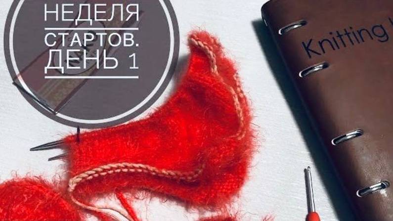 СП Неделя стартов с Алиной. День 1 _ Шапка двойная спицами с ушками _ JANNA KNITS