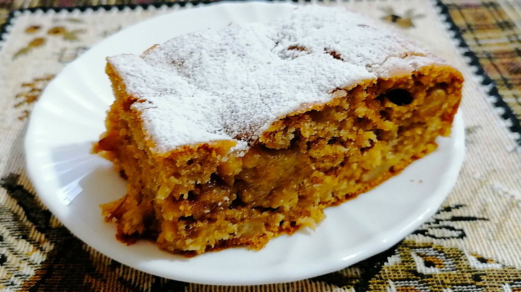 Нежный бананово-ореховый пирог . смотреть онлайн