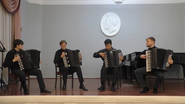 П. Макконен "Жажда по примитиву" Квартет баянистов Новосибирской консерватории класса А.В. Рубина