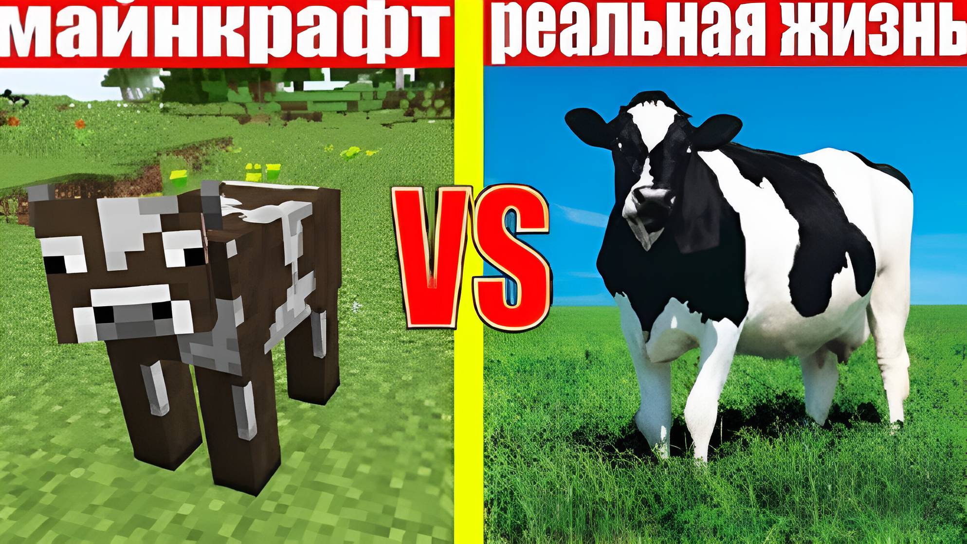 МАЙНКРАФТ ПРОТИВ РЕАЛЬНОЙ ЖИЗНИ MINECRAFT VS REAL LIFE смотреть онлайн