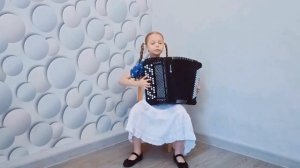 А.Доренский "Бриллиантовые пальчики" Играет Ростовская баянистка Ульяна Ковач, 10 лет