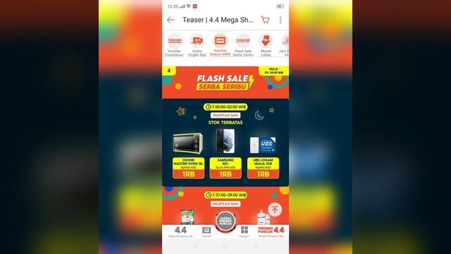 PROMO PUNCAK SHOPEE 4.4 MEGA SHOPPING DAY PILIH INI PASTI DAPAT смотреть онлайн