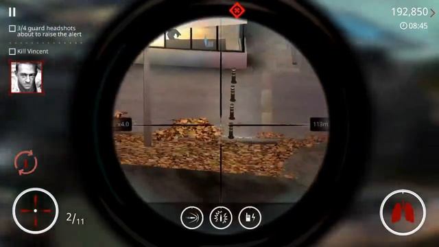 Hitman Sniper Four Guards Headshot About To Raise  Alert